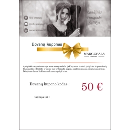 Elektroninis dovanų kuponas 50€