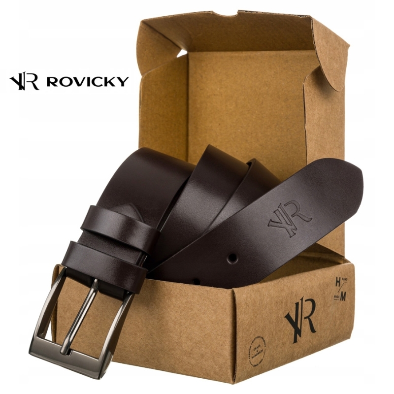 Мужской кожаный ремень ROVICKY-3