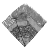 Женский платок с цветами и бахромой 19336-3
