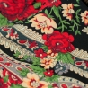Женский платок с цветами и бахромой 15186-1